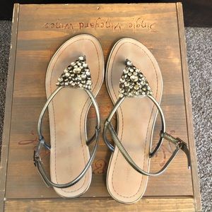 Michael Kors flat sandal with jewels.